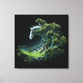 Die Silhouette der Pferdewelt bezaubern Leinwanddruck (Vorderseite)