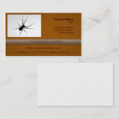 Die Silhouette der Spinne Visitenkarte (Vorne/Hinten)
