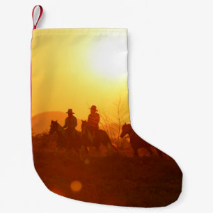 Die Silhouette des Fahrers als Kostüm w Kleiner Weihnachtsstrumpf