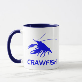 die Silhouette des Panzerkrebses (rot) Tasse