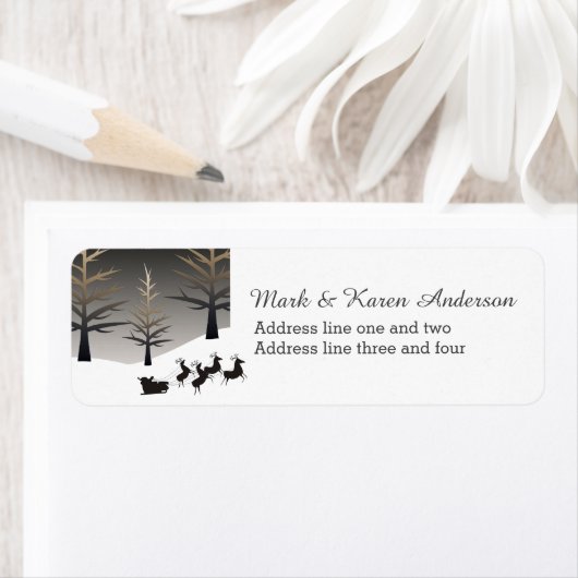 Die Silhouette des Weihnachtsmannes (Insitu)