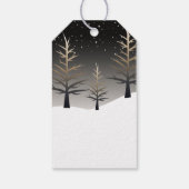 Die Silhouette des Weihnachtsmanns für Schlitten u Geschenkanhänger (Rückseite)