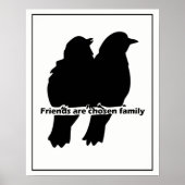 Die Silhouette "Family Two Bird" wird von den Freu Poster (Vorne)