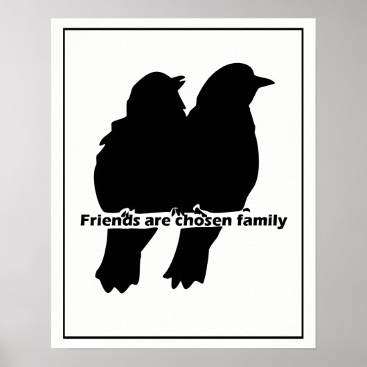 Die Silhouette "Family Two Bird" wird von den Freu Poster (Vorne)