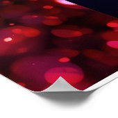 Die Silhouette junger Liebe auf einem Wandposter Poster (Ecke)