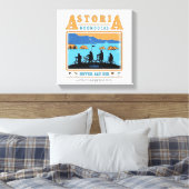 Die Silhouetten der Goonies über Astoria Goondocks Leinwanddruck (Insitu (Schlafzimmer))