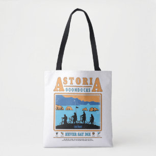 Die Silhouetten der Goonies über Astoria Goondocks Tasche