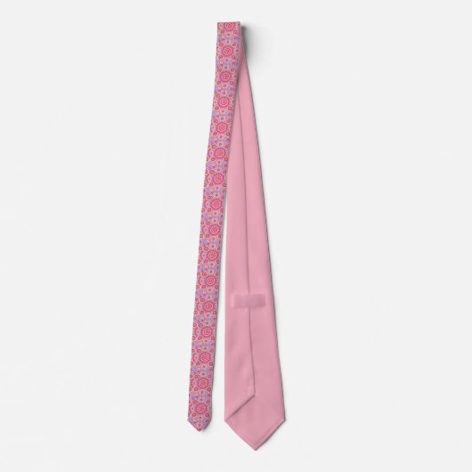 Die silk Krawatte rosa Ikat Männer (Rückseite)