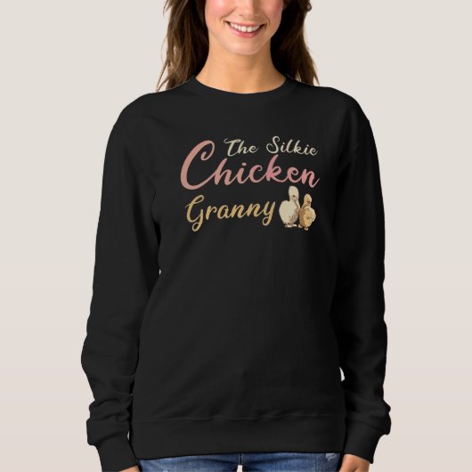 Die Silkie Chicken Granny Sweatshirt (Vorderseite)