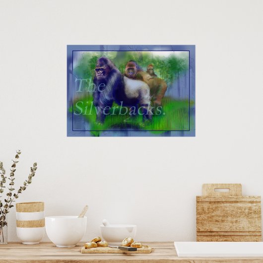 Die Silver Backs Poster (Küche)