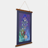 Die Silver Dolphine Saga: Von Leben und Liebe Wandteppich Mit Holzrahmen (Gewinkelt)