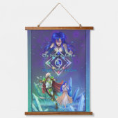 Die Silver Dolphine Saga: Von Leben und Liebe Wandteppich Mit Holzrahmen (Vorderseite)