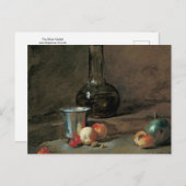 Die Silver Goblet von Jean Baptiste Chardin Postca Postkarte (Vorne/Hinten)