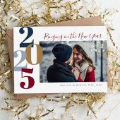 Die Silvesterfotokarte der Verlobung Magnetkarte