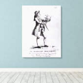 Die Simpling Macaroni Leinwanddruck (Insitu (Holzboden))