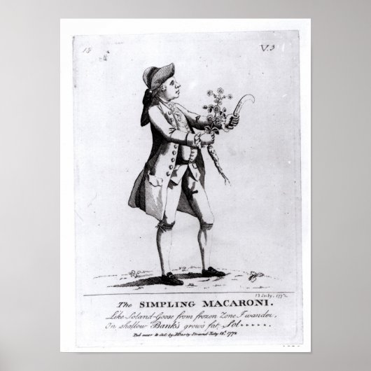 Die Simpling Macaroni Poster (Vorne)