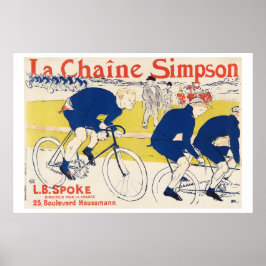 Die Simpson-Kette 1896 Henri de Toulouse-Lautrec Poster