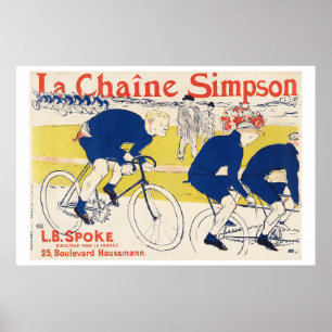 Die Simpson-Kette 1896 Henri de Toulouse-Lautrec Poster