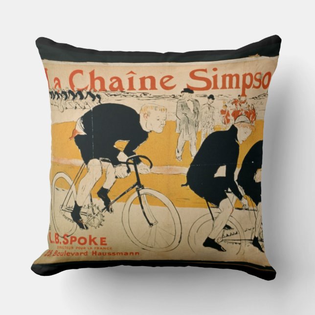 "Die Simpson-Kette", Paris (Farbelitho) Kissen (Vorderseite)