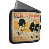 "Die Simpson-Kette", Paris (Farbelitho) Laptopschutzhülle (Vorne Rechts)