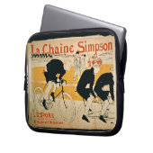 "Die Simpson-Kette", Paris (Farbelitho) Laptopschutzhülle (Vorderseite Links)