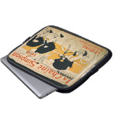 "Die Simpson-Kette", Paris (Farbelitho) Laptopschutzhülle (Vorne Knopf)