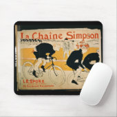 "Die Simpson-Kette", Paris (Farbelitho) Mousepad (Mit Mouse)