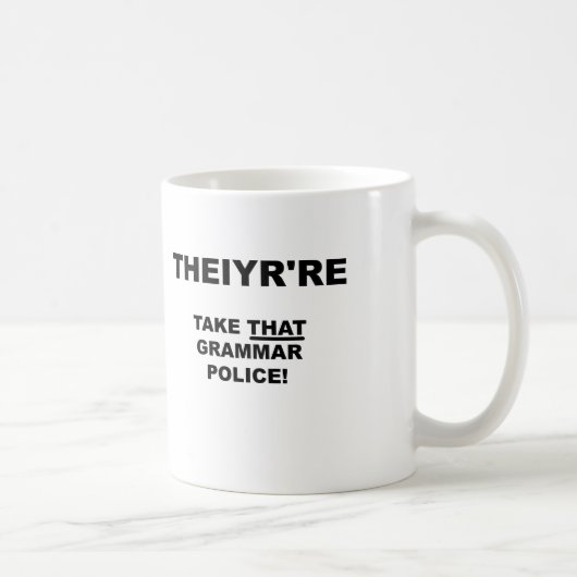 Die sind lustig Mug Kaffeetasse (Rechts)
