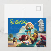 Die Singapur-Merlion-Postkarte Postkarte (Vorne/Hinten)