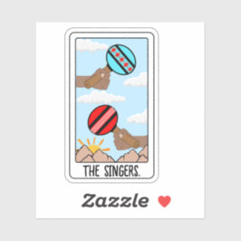 Die singers-indigene Vinyl Sticker