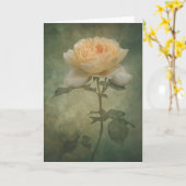 Die Single-Rose-Karte Karte (Gelbe Blume)