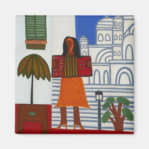 Die Sinti und Roma Girl vor Sacre Coeur 2006 Magnet