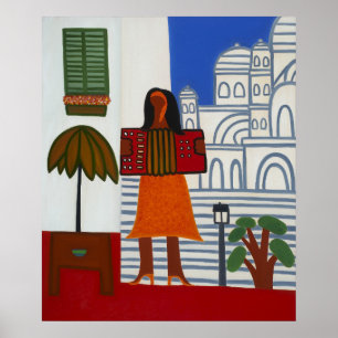 Die Sinti und Roma Girl vor Sacre Coeur 2006 Poster