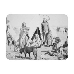 Die Sioux-Reservierung an der Kiefer Ridge, South Magnet