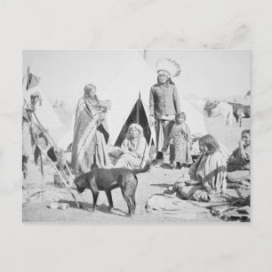 Die Sioux-Reservierung an der Kiefer Ridge, South Postkarte