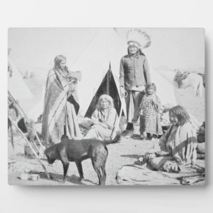 Die Sioux Reservierung bei Pine Ridge, South Dakot Fotoplatte