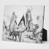 Die Sioux Reservierung bei Pine Ridge, South Dakot Fotoplatte (Seite)