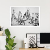 Die Sioux Reservierung bei Pine Ridge, South Dakot Poster (Heimbüro)