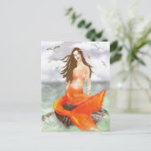 Die Sirene Postkarte (Stehend Vorderseite)