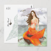 Die Sirene Postkarte (Vorne/Hinten)