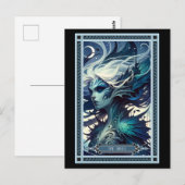 Die SIRENE-Tarot-Karte Postkarte (Vorne/Hinten)
