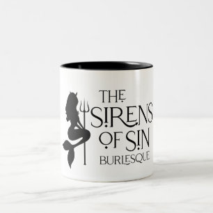 Die Sirenen der Sin-Tasse Zweifarbige Tasse