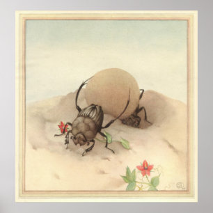 DIE SISYPHUS - Illustration des Insektenbuchs Poster