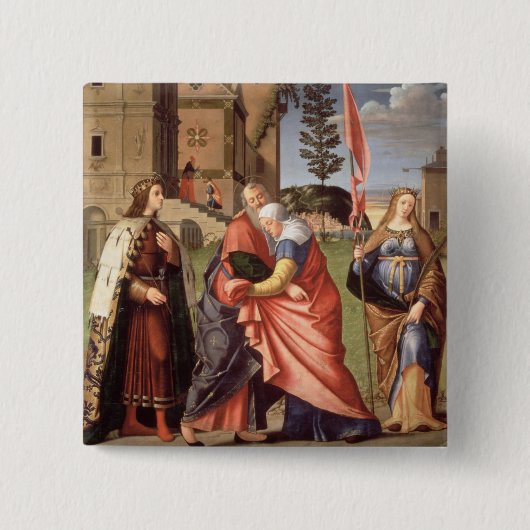 Die Sitzung am Golden Gate mit Heiligen, 1515 ( Button (Vorderseite)