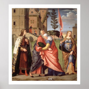 Die Sitzung am Golden Gate mit Heiligen, 1515 ( Poster