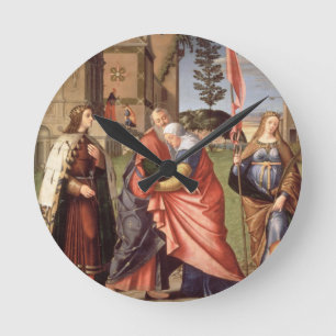 Die Sitzung am Golden Gate mit Heiligen, 1515 ( Runde Wanduhr