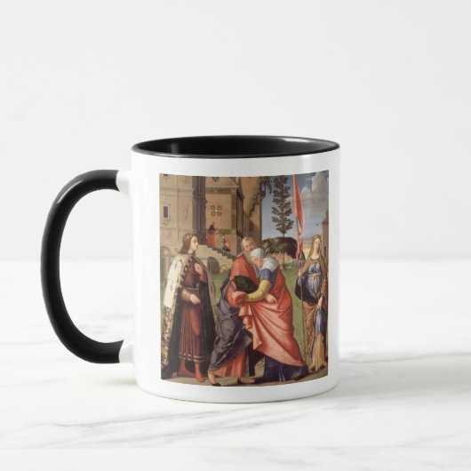 Die Sitzung am Golden Gate mit Heiligen, 1515 ( Tasse (Links)