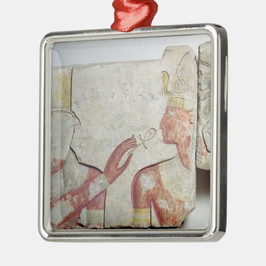 Die Sitzung des Pharaos und des Horus Silbernes Ornament (Links)