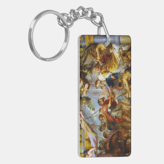 Die Sitzung von Abraham- und MelchizedekRubens Schlüsselanhänger (Vorderseite links)