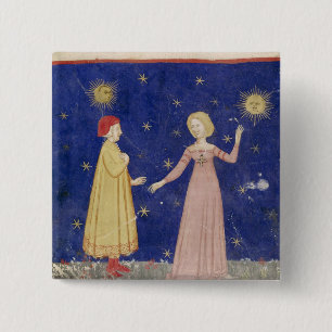 Die Sitzung von Dante und von Beatrice Button